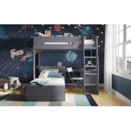 Flair Cosmic Grey Wooden L Shaped Bunk Bed - Size: Single - Wilko - thumbnail 5