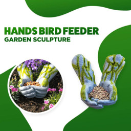 Marco Paul Wall Mounted Resin Hand Garden Ornament - Size: 20 x 10 x 10cm - White - Wilko - thumbnail 4