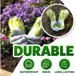 Marco Paul Wall Mounted Resin Hand Garden Ornament - Size: 20 x 10 x 10cm - White - Wilko - thumbnail 7