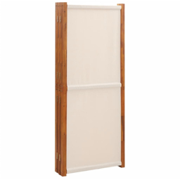 vidaXL Cream White 6 Panel Room Divider 420 x 180cm - Size: 6 Panels - Wilko - thumbnail 5