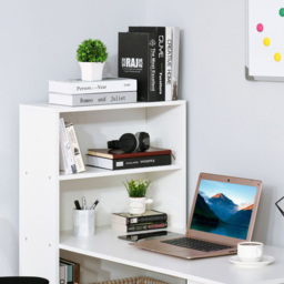Portland Modern Shelf Office Desk White - Size: 120 x 55 x 120cm - Wilko - thumbnail 5