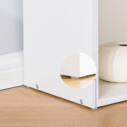 Portland Modern Shelf Office Desk White - Size: 120 x 55 x 120cm - Wilko - thumbnail 4