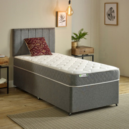 Starlight Beds Jump n Tac European Double Grey Memory Foam with Spring Mattress - Wilko - thumbnail 3