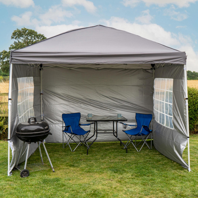 Jack Stonehouse 3 x 3m Dark Grey Portable Pop Up Gazebo - Wilko - image 1