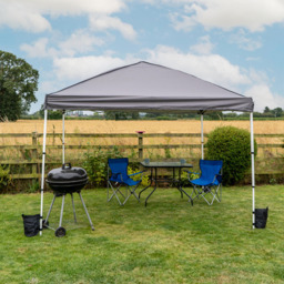 Jack Stonehouse 3 x 3m Dark Grey Portable Pop Up Gazebo - Wilko - thumbnail 4