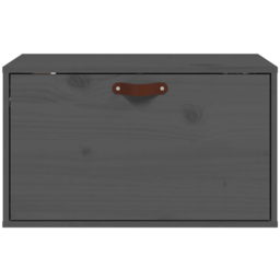 vidaXL Single Door Grey Wall Cabinet - Size: 35 x 60 x 30cm - Wilko - thumbnail 4