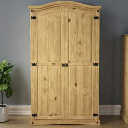 VIDA DESIGNS Corona 2 Door Natural Wardrobe - Brown - Wilko
