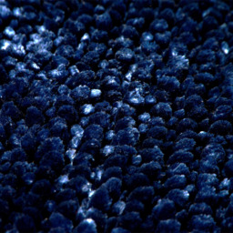 Allure Bath Fashions Navy Velvet Chenille Bobble Non-Slip Bath Mat - Size: 50 x 80cm - Blue - Wilko - thumbnail 4