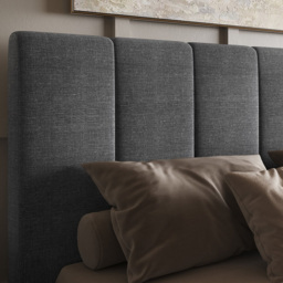 Flair Waltz King Size Fabric Ottoman Bed - Grey - Wilko - thumbnail 5