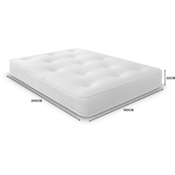 Starlight Beds European King Size Warmer Extreme Tufted Hybrid Foam and Spring Mattress - White - Wilko - thumbnail 7