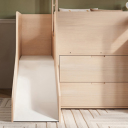 Flair Dreamland Oak Play House Slide Mid Sleeper with Storage - Size: Single - Brown - Wilko - thumbnail 6