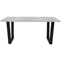 Shefa Louisville 6 Dining Table Concrete Grey - Size: 6 Seater - Wilko - thumbnail 3