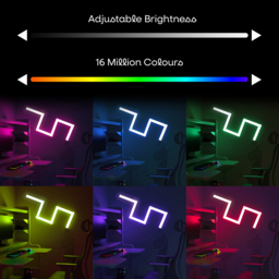 ValueLights Smart App-Control Music Sync Wall Gaming Light Bar Kit - Size: 30 x 4.5 x 2.5cm - White - Wilko - thumbnail 6