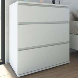 Florence Nova 3 Drawer White Chest of Drawers - Furniture To Go - Wilko - thumbnail 1