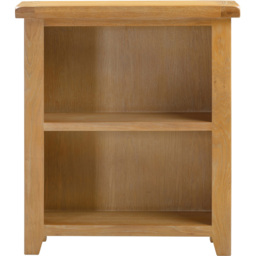 Seconique Windsor 2 Shelf Natural Oak Low Bookcase - Size: 91 x 80 x 32cm - Wilko - thumbnail 4