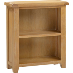 Seconique Windsor 2 Shelf Natural Oak Low Bookcase - Size: 91 x 80 x 32cm - Wilko - thumbnail 3