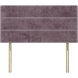 Bedmaster Single Mauve Naples Velvet Milan Lined Headboard - Brown - Wilko - thumbnail 3