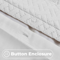 Velosso Single White Paloma Duvet Set - Wilko - thumbnail 4