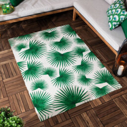 furn. Algave Green Indoor and Outdoor Rug 120 x 170cm - Wilko - thumbnail 3