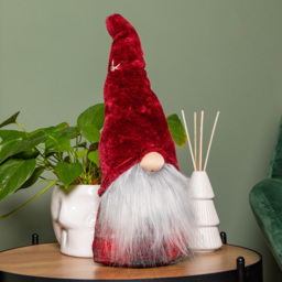 Samuel Alexander Red Tartan Sitting Gonk Christmas Decoration 48cm - Size: 48 x 15 x 15cm - Wilko - thumbnail 3