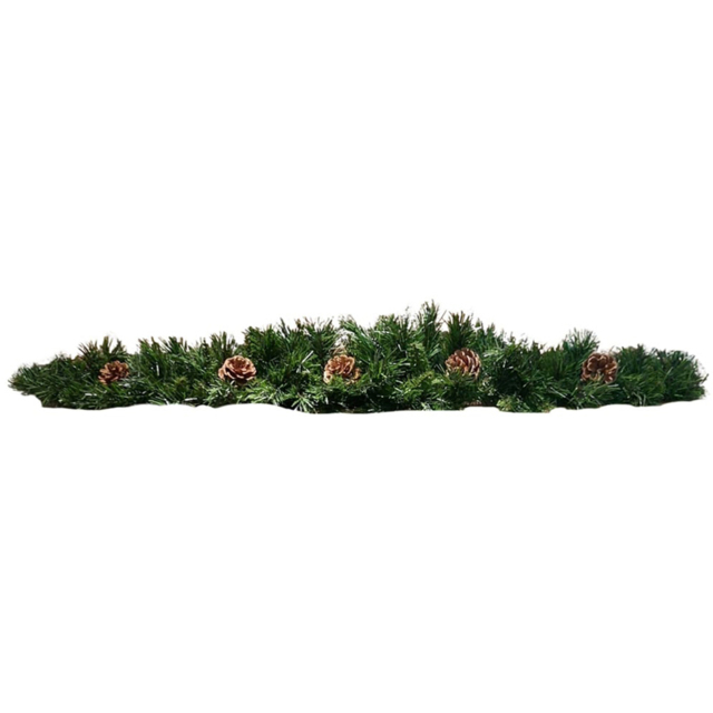Samuel Alexander Snow Time Green Princess Christmas Garland Swag with Pinecones 90cm - Size: 90 x 90 x 15cm - Wilko - image 1
