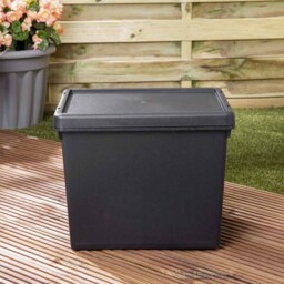 Wham 24L Black Recycled Storage Box 5 Pack - Wilko - thumbnail 5