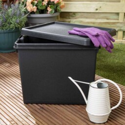 Wham 24L Black Recycled Storage Box 5 Pack - Wilko - thumbnail 3