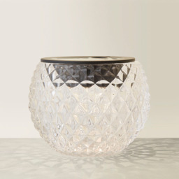 ValueLights Black Diamond Pattern Glass Solar Powered Outdoor Table Lamp - Size: 9 x 12 x 12cm - Wilko - thumbnail 6