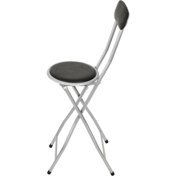 Gr8 Home Black Folding High Back Chair - Size: 88 x 30 x 30cm - Wilko - thumbnail 4