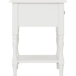 Seconique Stratford Single Drawer White Side Table - Size: 52 x 50 x 40cm - Wilko - thumbnail 7