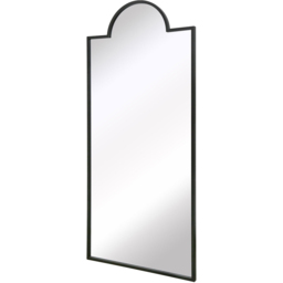 MirrorOutlet The Genestra Black Modern Wall and Leaner Garden Mirror 190 x 85cm - Size: 190 x 85 x 3cm - Wilko - thumbnail 4