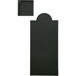 MirrorOutlet The Genestra Black Modern Wall and Leaner Garden Mirror 190 x 85cm - Size: 190 x 85 x 3cm - Wilko - thumbnail 5