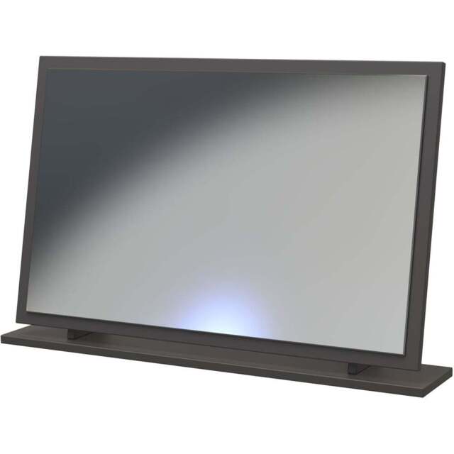 Crowndale Las Vegas Graphite Standing Mirror Ready Assembled - Size: 75 x 49cm - Grey - Wilko - image 1