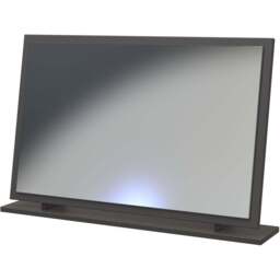 Crowndale Las Vegas Graphite Standing Mirror Ready Assembled - Size: 75 x 49cm - Grey - Wilko - thumbnail 1