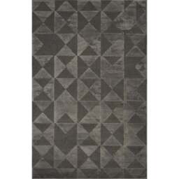 Desire Rugs Hamilton Dark Grey Geometric Triangle Mosaic Rug 80 x 150cm - Size: 150 x 80 x 1.3cm - Wilko - thumbnail 1