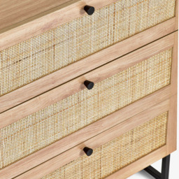 Julian Bowen Padstow 3 Drawer Oak Chest of Drawers - Brown - Wilko - thumbnail 7