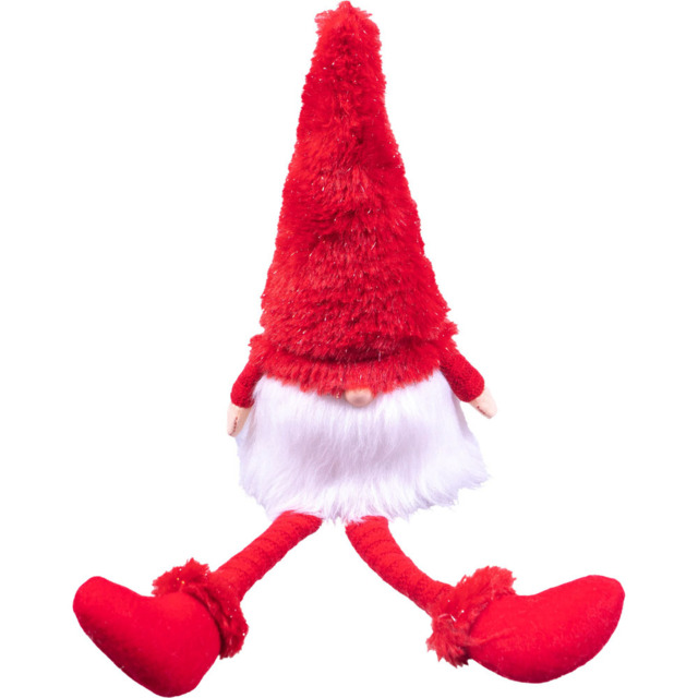 St Helens Red Long Legged Sitting Klaus Gonk Decoration - Size: 380 x 120 x 120cm - Wilko - image 1