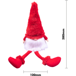 St Helens Red Long Legged Sitting Klaus Gonk Decoration - Size: 380 x 120 x 120cm - Wilko - thumbnail 6