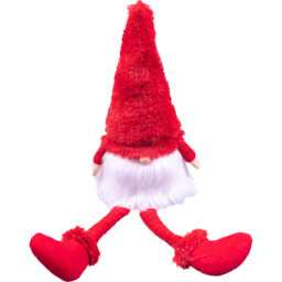 St Helens Red Long Legged Sitting Klaus Gonk Decoration - Size: 380 x 120 x 120cm - Wilko