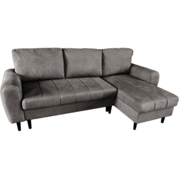 DS Living Sienna 3 Seater Grey Fabric Left Hand Chaise Sofa Bed - Wilko - thumbnail 7