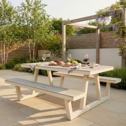Suffolk Bench Natural - Outdoor Essentials - Wilko - thumbnail 4