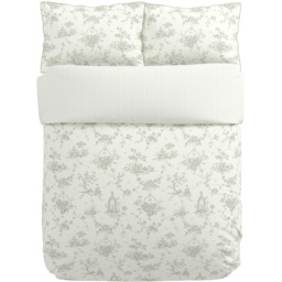 V&A Garden of Love Single Green Duvet Set - Wilko - thumbnail 3