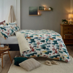 Deyongs Winter Walk King Size Fleece Duvet Set - Multi - Wilko - thumbnail 3