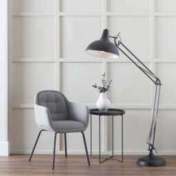 Pacific Lifestyle Alonzo Matt Black Metal Floor Lamp - Wilko - thumbnail 3