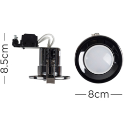 ValueLights Black Chrome Warm White LED Ceiling Downlight 6 Pack - Wilko - thumbnail 6