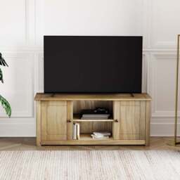 Vida Designs Panama 2 Door Pine TV Unit - Size: 40 x 120 x 50cm - Brown - Wilko - thumbnail 4
