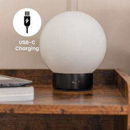 ValueLights Atlas Rechargeable LED Portable Table Lamp - White - Wilko - thumbnail 7