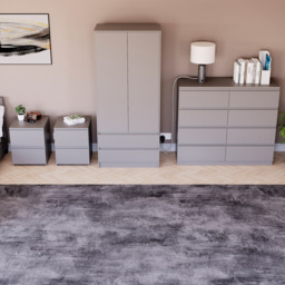 VIDA DESIGNS Denver Grey 4 Piece Bedroom Furniture Set - Wilko - thumbnail 6