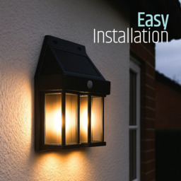 Gardenkraft Solar Sensor Garden Wall Light - Size: 15 x 13 x 6cm - Black - Wilko - thumbnail 7