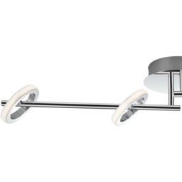 Cosylyte Holdon 4 Ring Chrome Adjustable Bar LED Ceiling Spotlight - Size: 51 x 24 x 14.5cm - Silver - Wilko - thumbnail 5